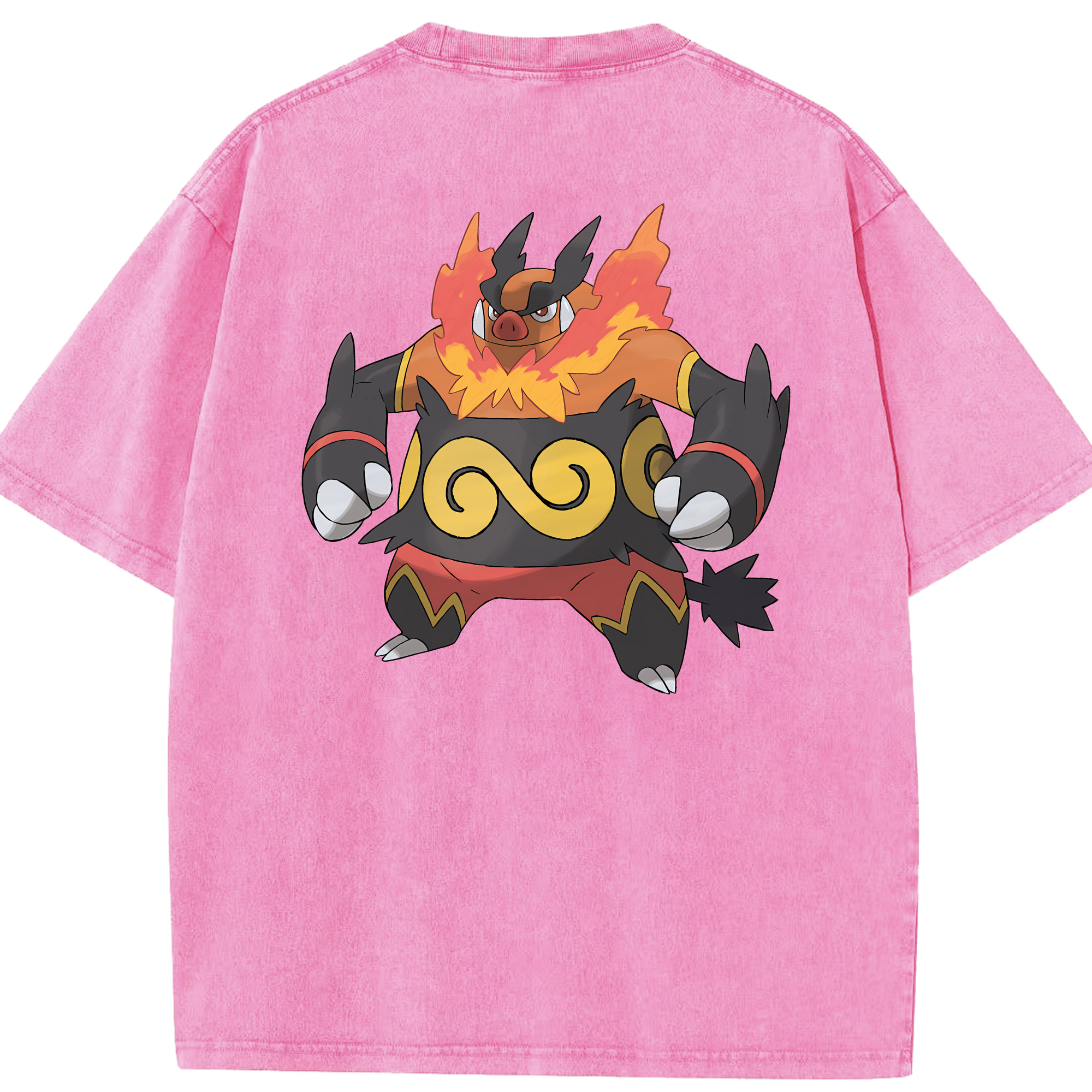 （画像用） ポケットモンスター Pokémon 綿100% ヴィンテージ風 半袖Tシャツ（背面プリント）
